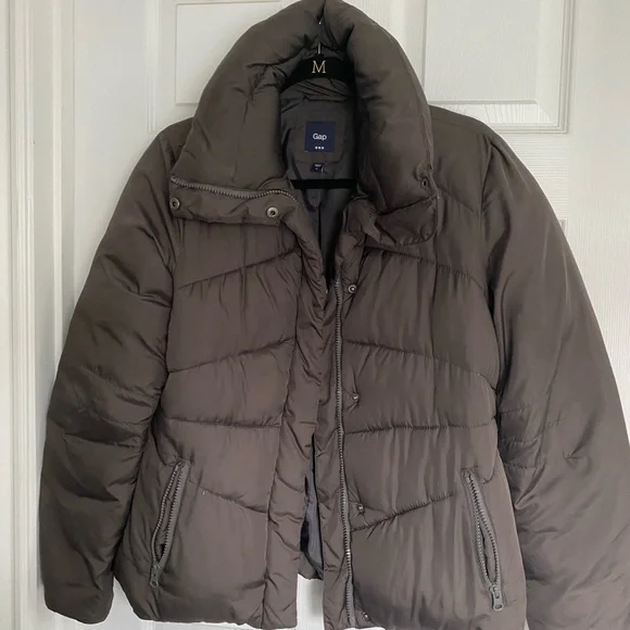 Gap brown puffer coat - Picture 2 of 8